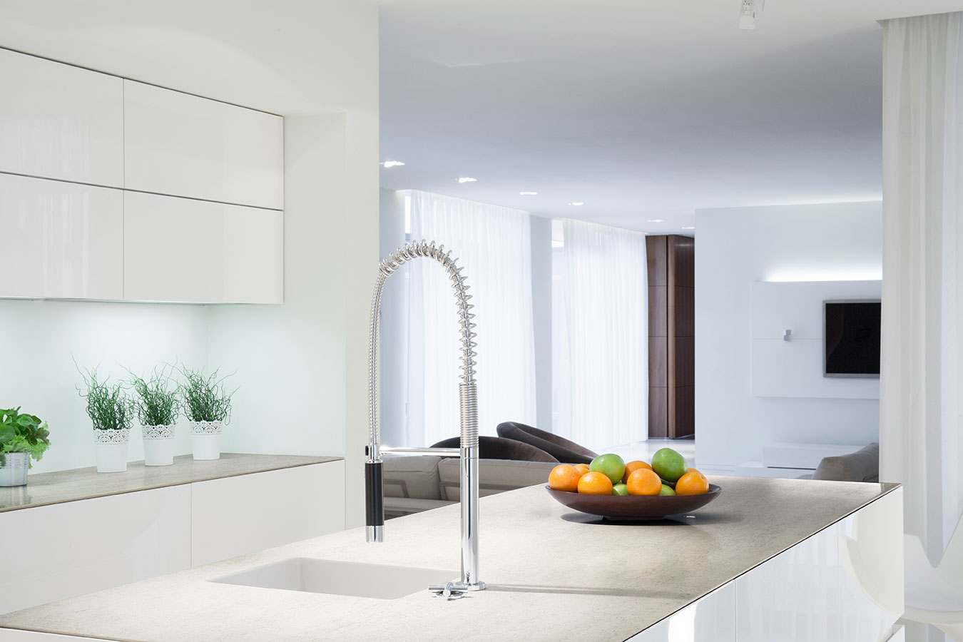 Galerie photos Ceramique Dekton Blanc Concrete