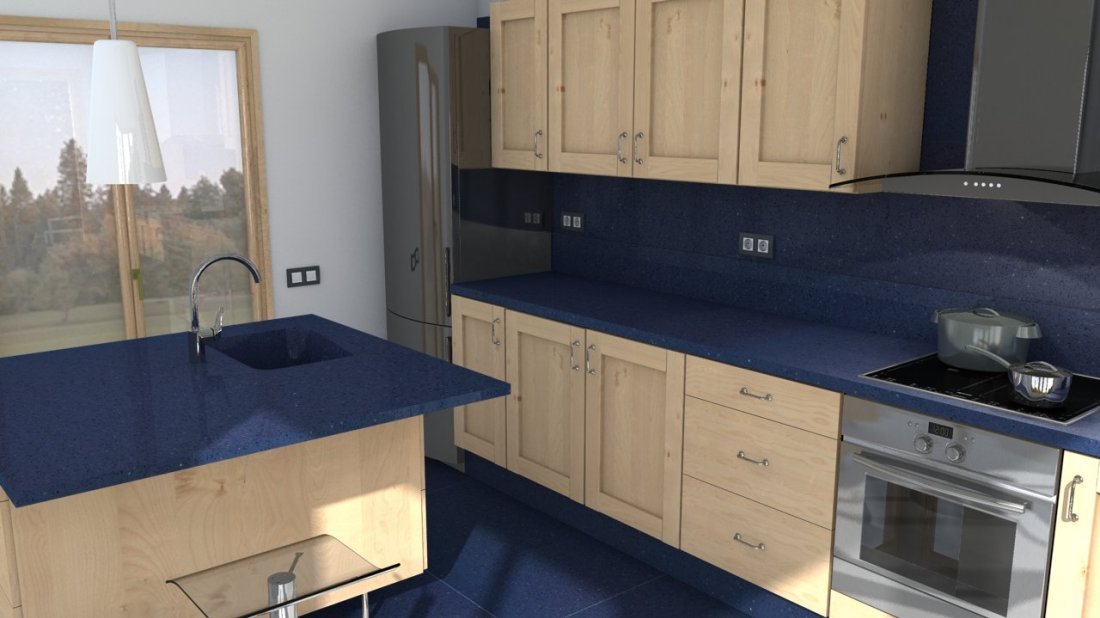 Galerie photos Quartz Silestone Marina Stellar