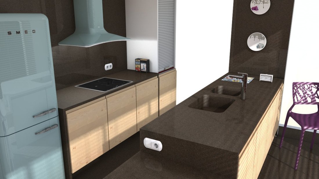 Galerie photos Quartz Silestone Marron Jupiter