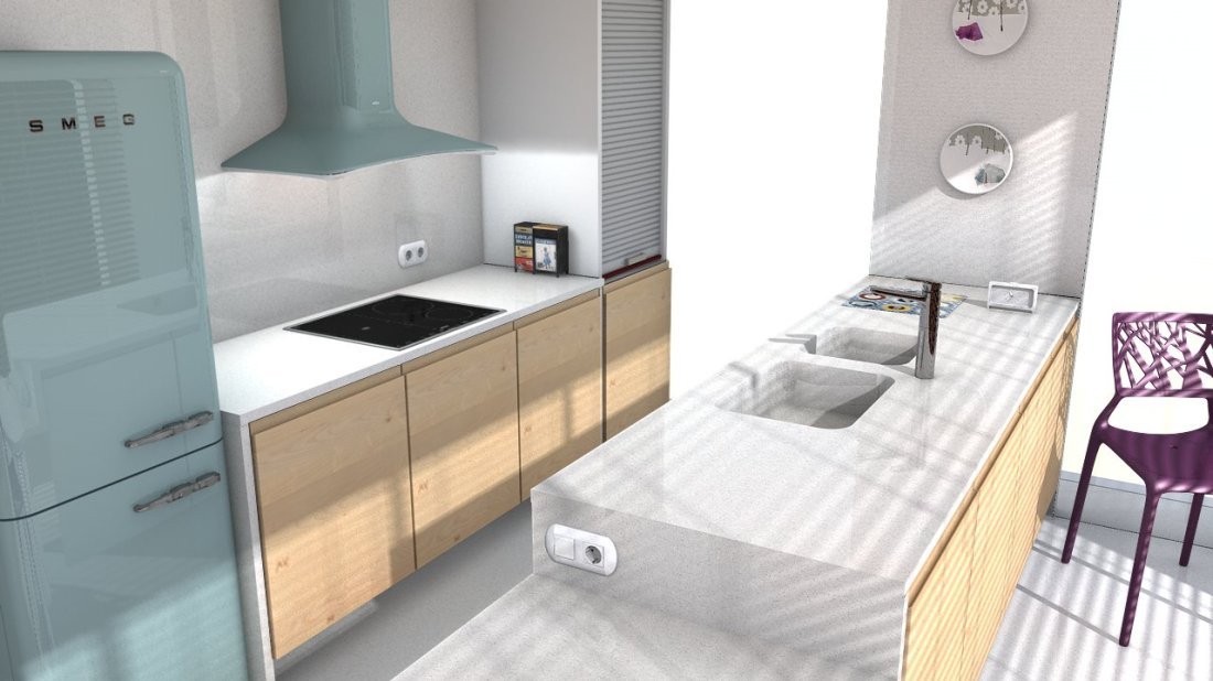 Galerie photos Quartz Silestone Mont Blanc