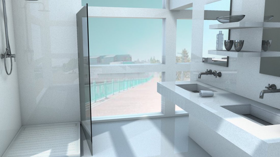 Galerie photos Quartz Silestone Mont Blanc