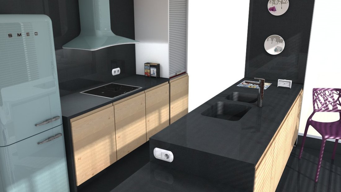 Galerie photos Quartz Silestone Negro Anubis