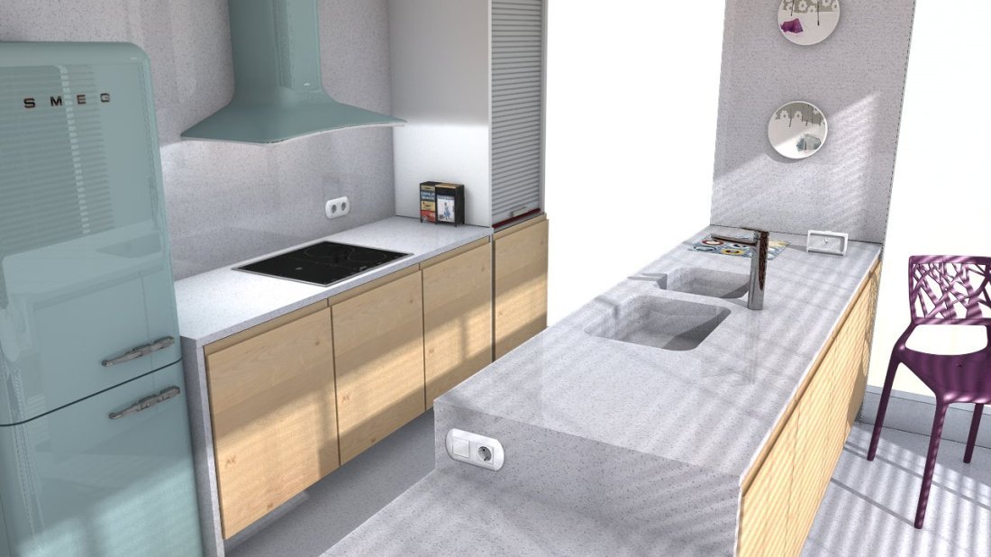 Galerie photos Quartz Silestone White Platinium