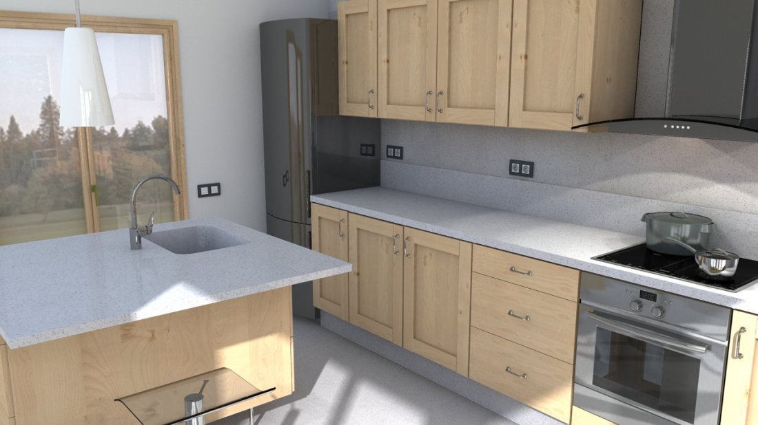 Galerie photos Quartz Silestone White Platinium