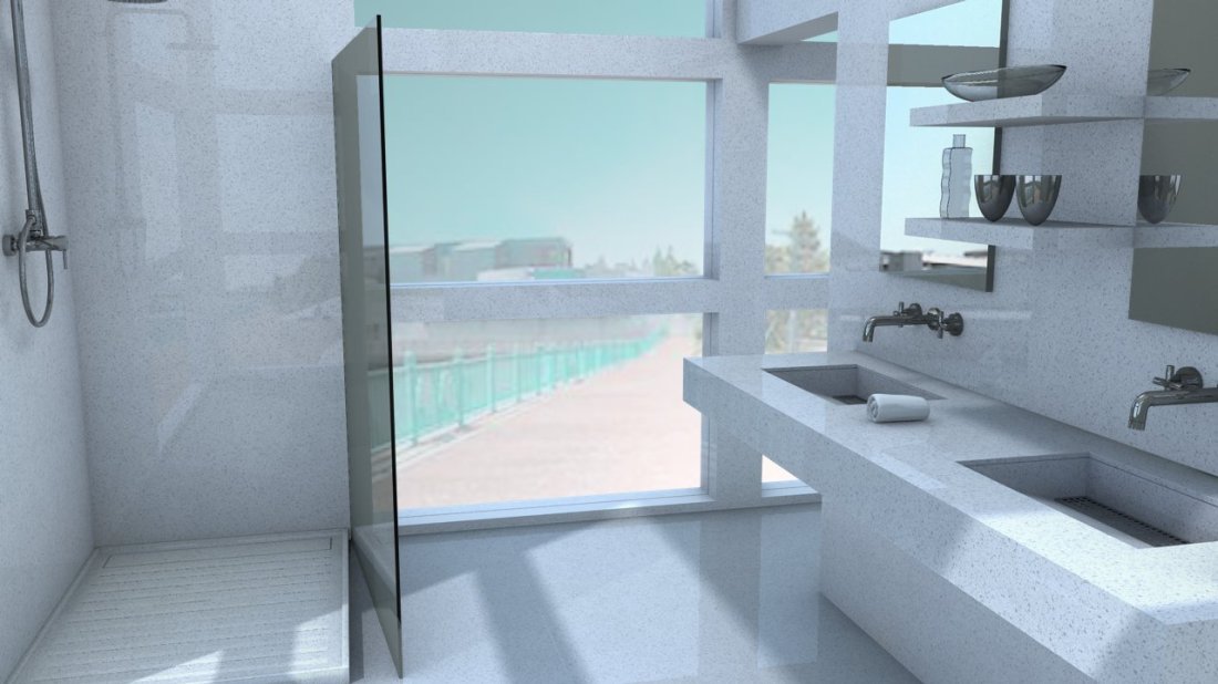 Galerie photos Quartz Silestone White Platinium