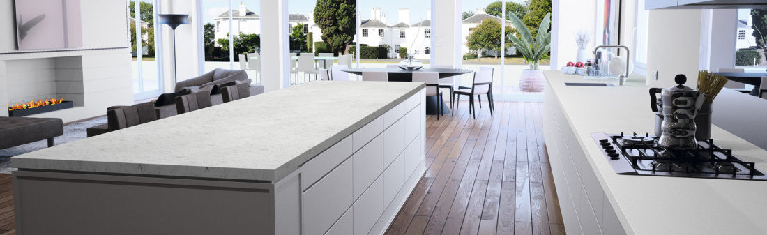 Galerie photos Quartz Compac Absolut Blanc