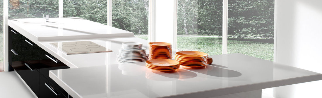 Galerie photos Quartz Compac Absolut Blanc
